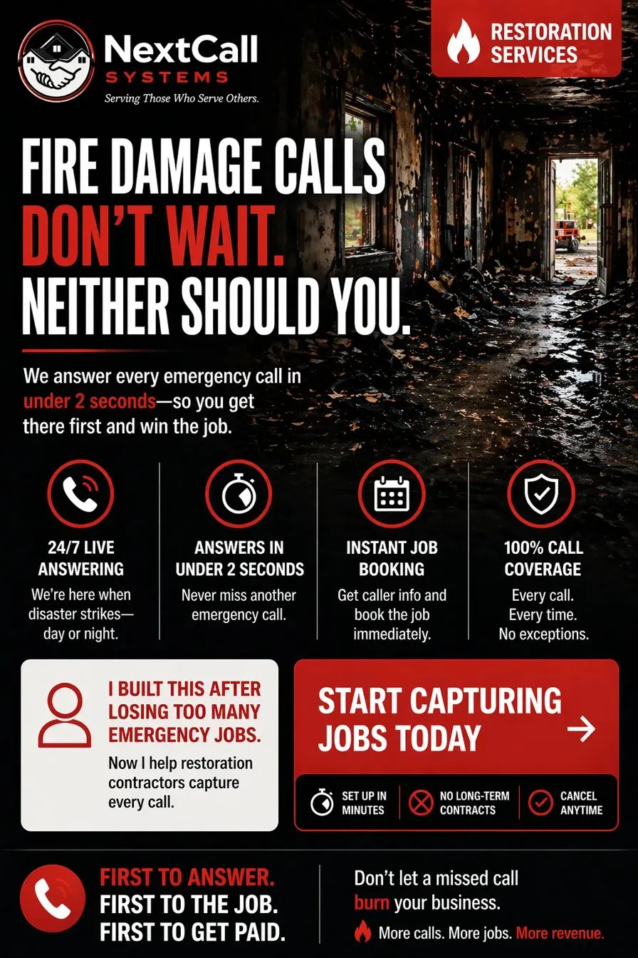 Fire Restoration Services — NextCall Systems