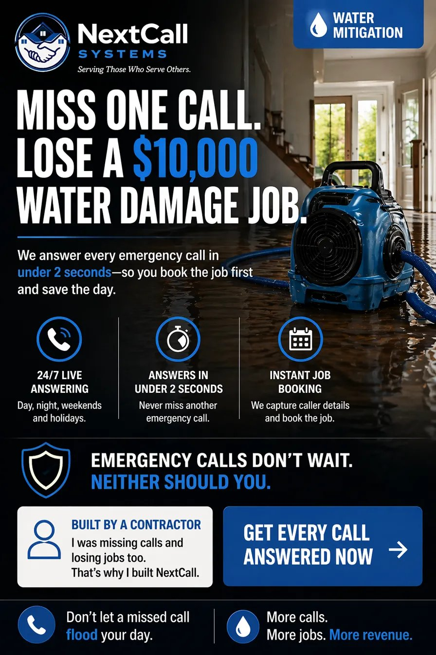 Water Mitigation — NextCall Systems
